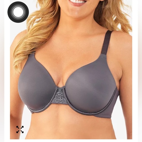 Vanity Fair Beauty Back Smoothing Full Figure Bra Sz 46D Steel Violet NWOT 76380 - Picture 13 of 13